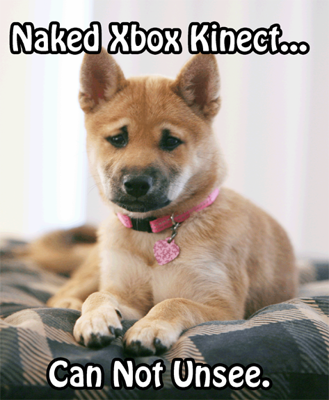 naked X-Box Kinect
